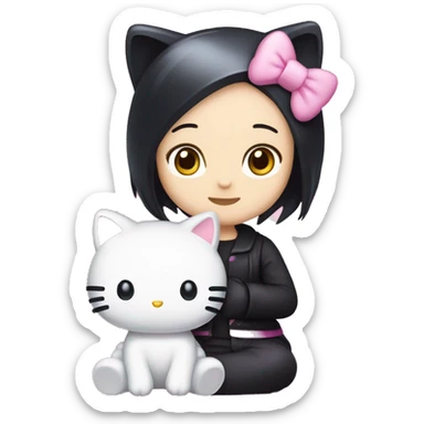 Hello kitty and kuromi sticker