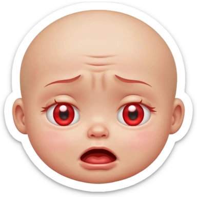 Cry baby sticker