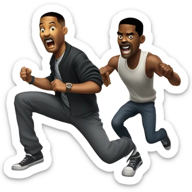 Will Smith Slapping Chris Rock sticker