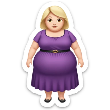 Fat woman with fat butt sticker