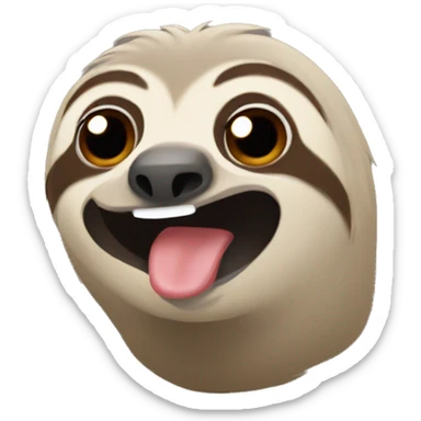 Sloth move sticker