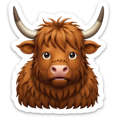 highland cow  sticker