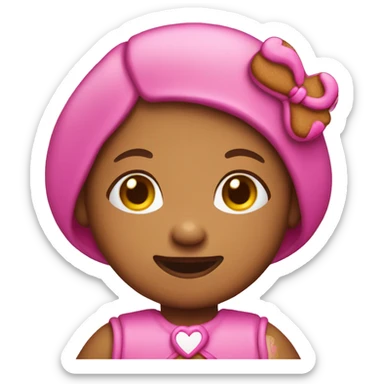 Gingerbread girl pink sticker