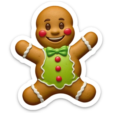 shrek gingerbread man sticker
