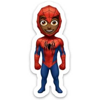 Spiderman avec qamis sticker