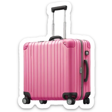 Rimowa suitcase pink sticker