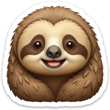 Perezoso que se esté riendo sticker