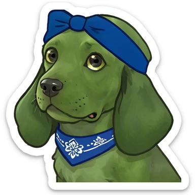 Very clingy golden cocker spaniel  sticker