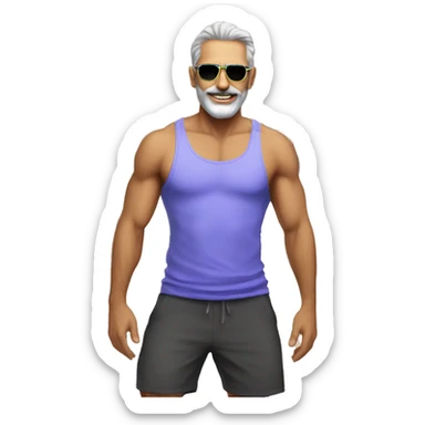 raver dad fitness persian 40s sticker