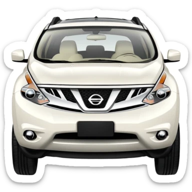 2013 white nissan murano sticker