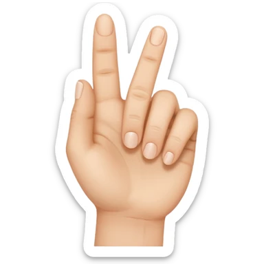 검지손가락만 피고 있는 손 sticker