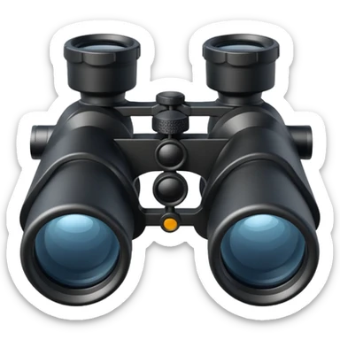 une paire de jumelles sticker