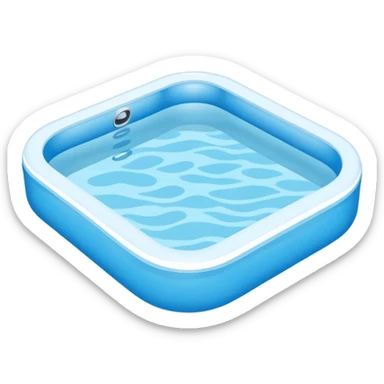 swimming pool with water sticker
