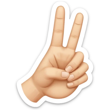
Hand with Index Finger and Thumb Crossed sticker
