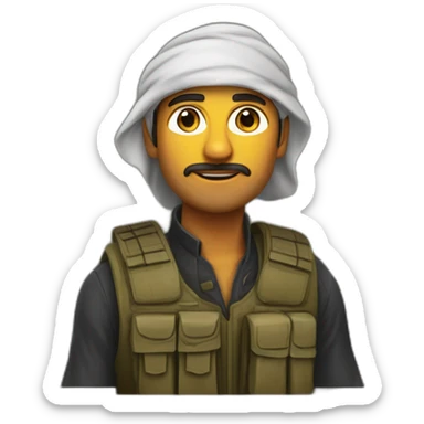 harakah-al-Muqāwamah-al-Islāmiyya-martyr-wearing-revolutionary -vest sticker