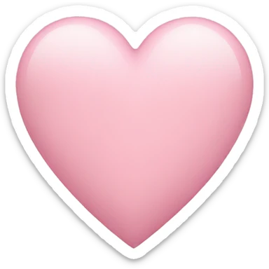 Light pink heart sticker