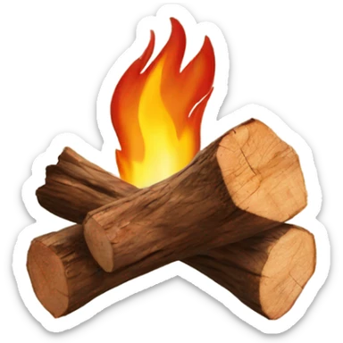 Fire wood in a trailer  sticker