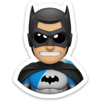 Batman in the Argentine flag sticker