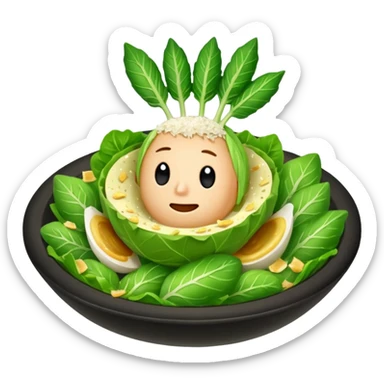 Charred sprout caesar salad sticker