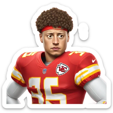 Sad Patrick mahomes sticker