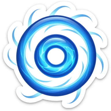 magic blast blue sticker