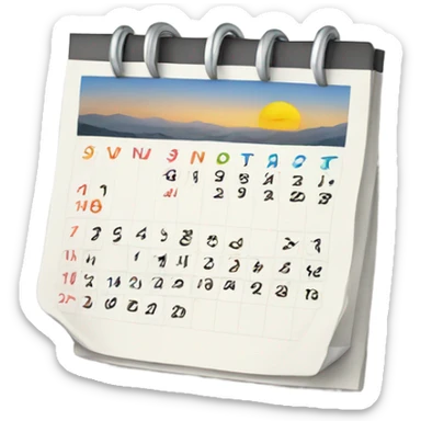 calendar sticker