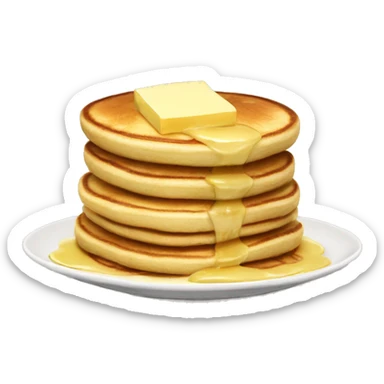 Pancakes with butter  sticker