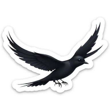 черная ласточка svg, vector sticker