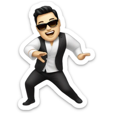 Psy Gangnam style sticker