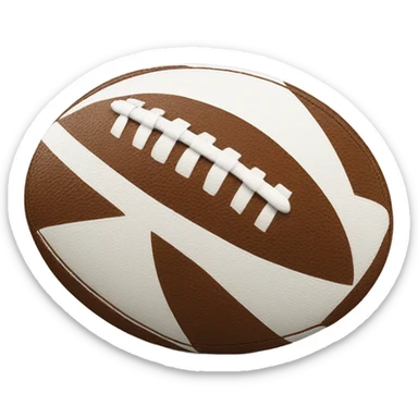 Rugby ball sticker