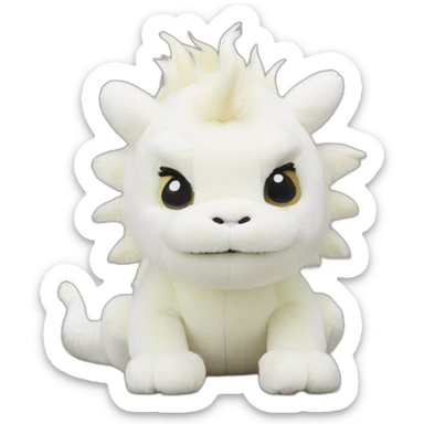 dumbwhite peluche chinese dragon jellycat sticker