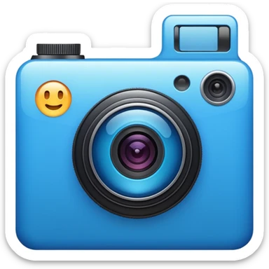 blue file camera sticker