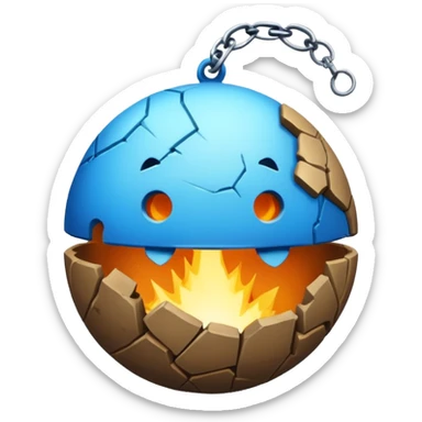 The world that has a wrecking ball through it⚽️  sticker