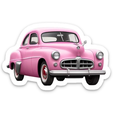 Pink 1948 studebaker sticker
