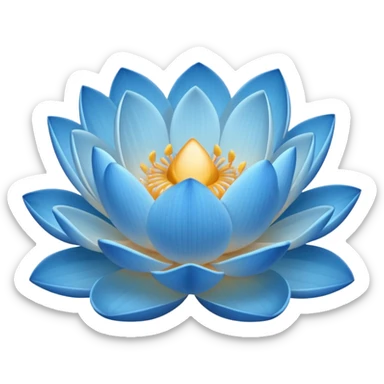 lotos emoji, a slight glow
acceptable сolors: blue, light blue, warm white, light sandy sticker