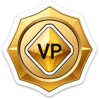 VIP member Logo and text "Level2" sticker