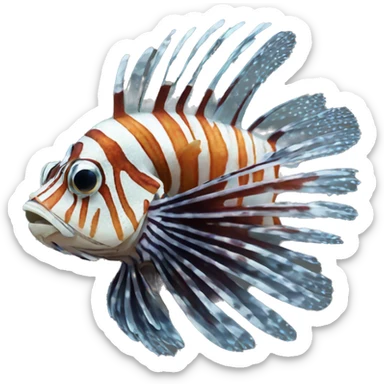 Lion fish  sticker