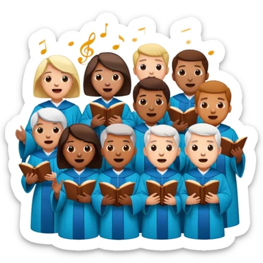 small adult choir sticker