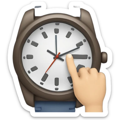 Mano reloj sujetando mi celu sticker