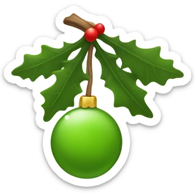 mistletoe cute sticker