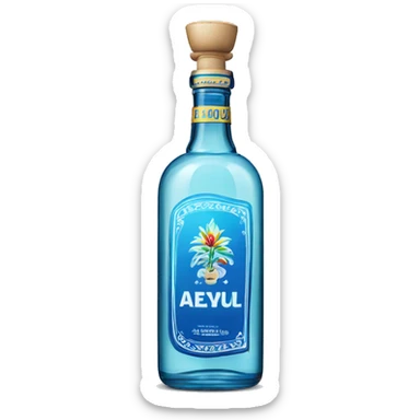 clase azul tequila bottle sticker