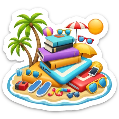 Vacation objects  sticker