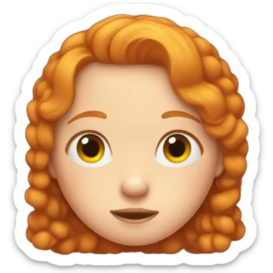 insomniac ginger girl sticker