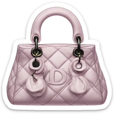 dior bag sticker
