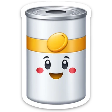 tube can packaging sticker