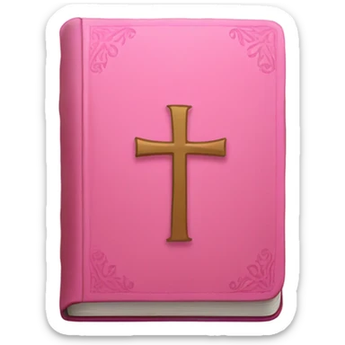 Bible pink sticker