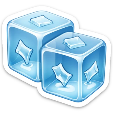 ice cubes sticker