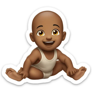 baby crawling sticker