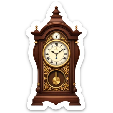 Grandfather's old clock sticker