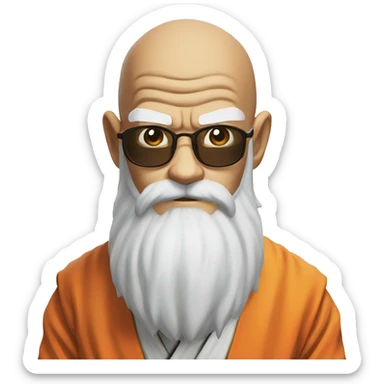 master roshi dragon ball sticker